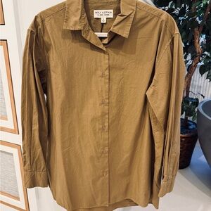 Nili Lotan Women's olive Button Down Shirt